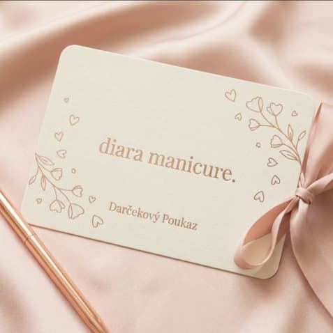 Darček pre manželku v Trnave - darčekový poukaz diara manicure. Trnava